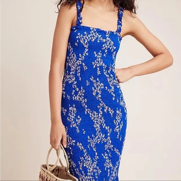 Faithfull nadine smocked dress deals